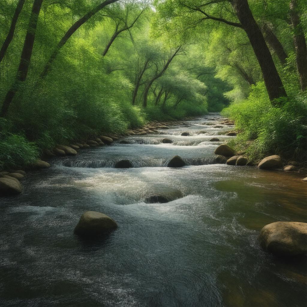 AI-created image of Caney Creek