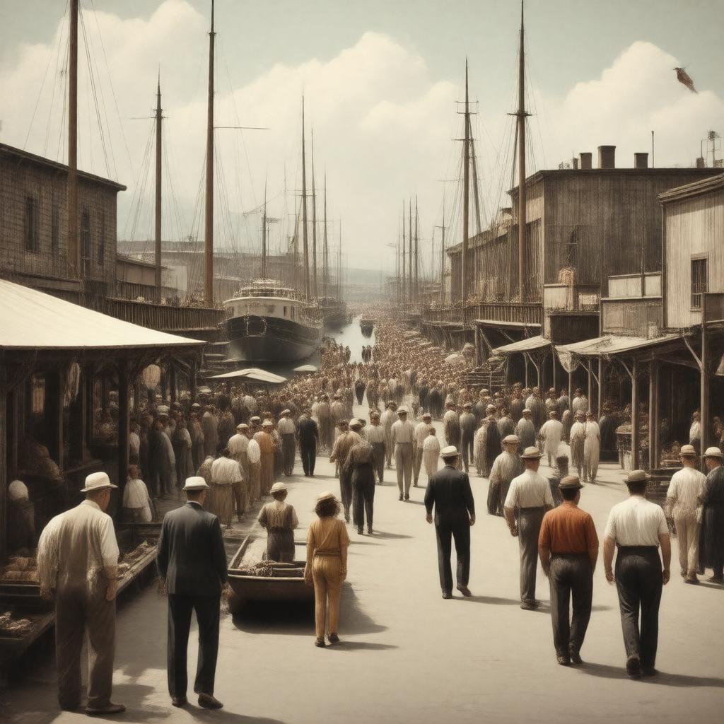 AI-created image of Cannery Row