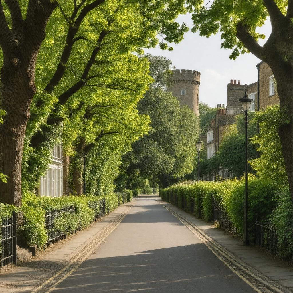 AI-created image of Canonbury, London, England