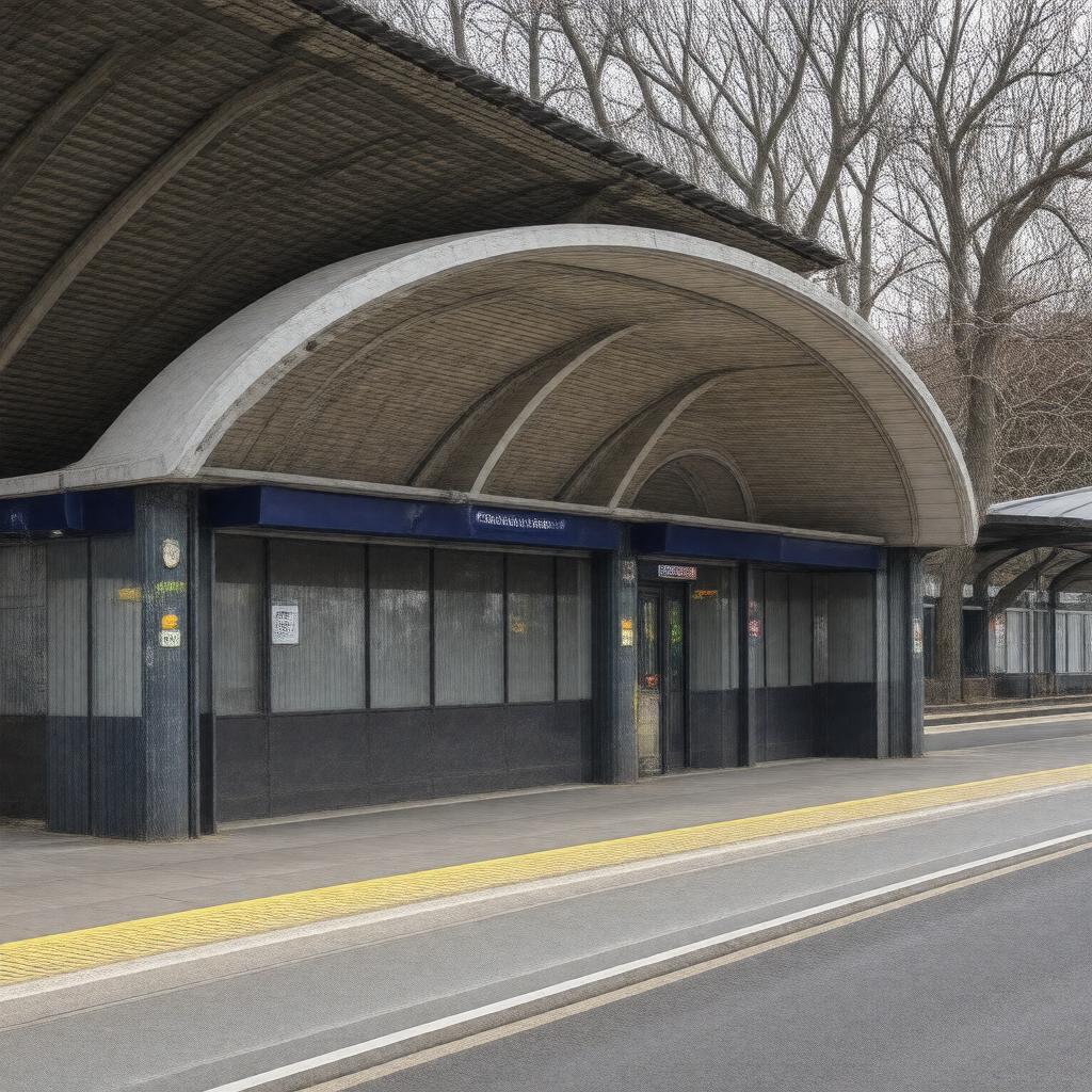 AI-created image of Canons Park station