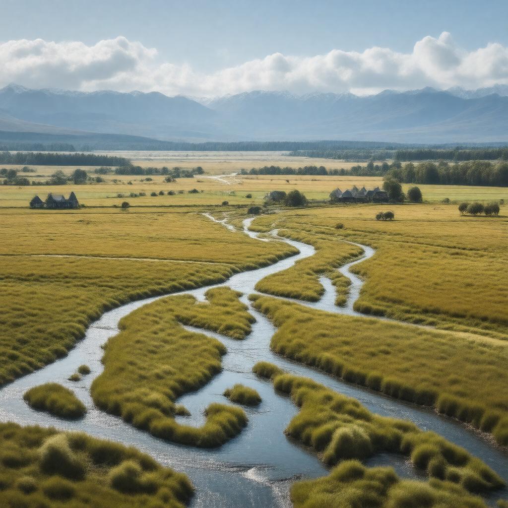 AI-created image of Canterbury Plains