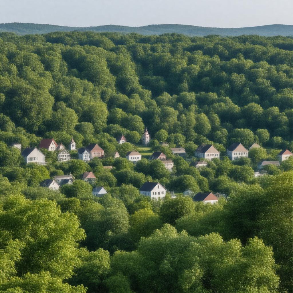 AI-created image of Canton, Massachusetts