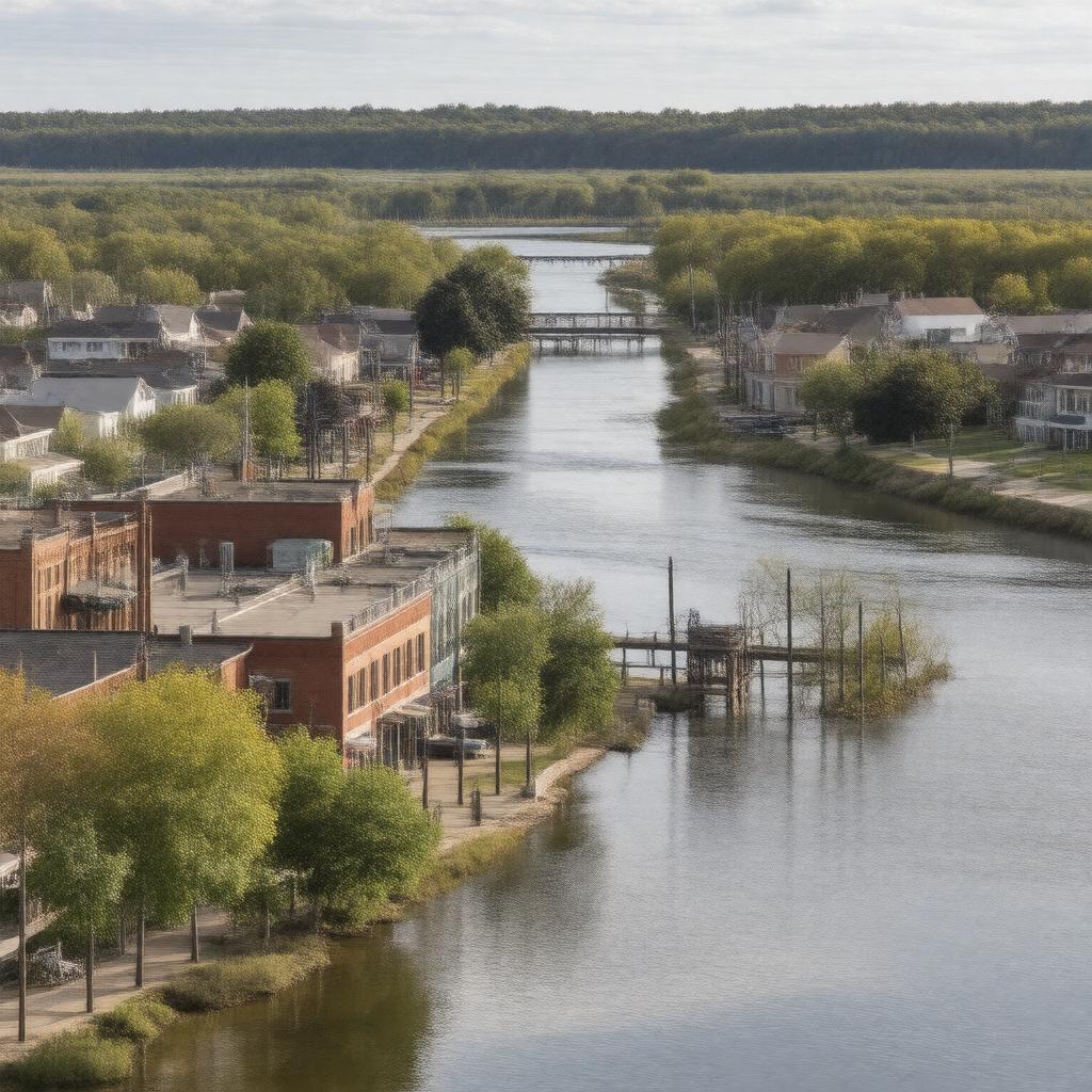 AI-created image of Canton, South Dakota, USA