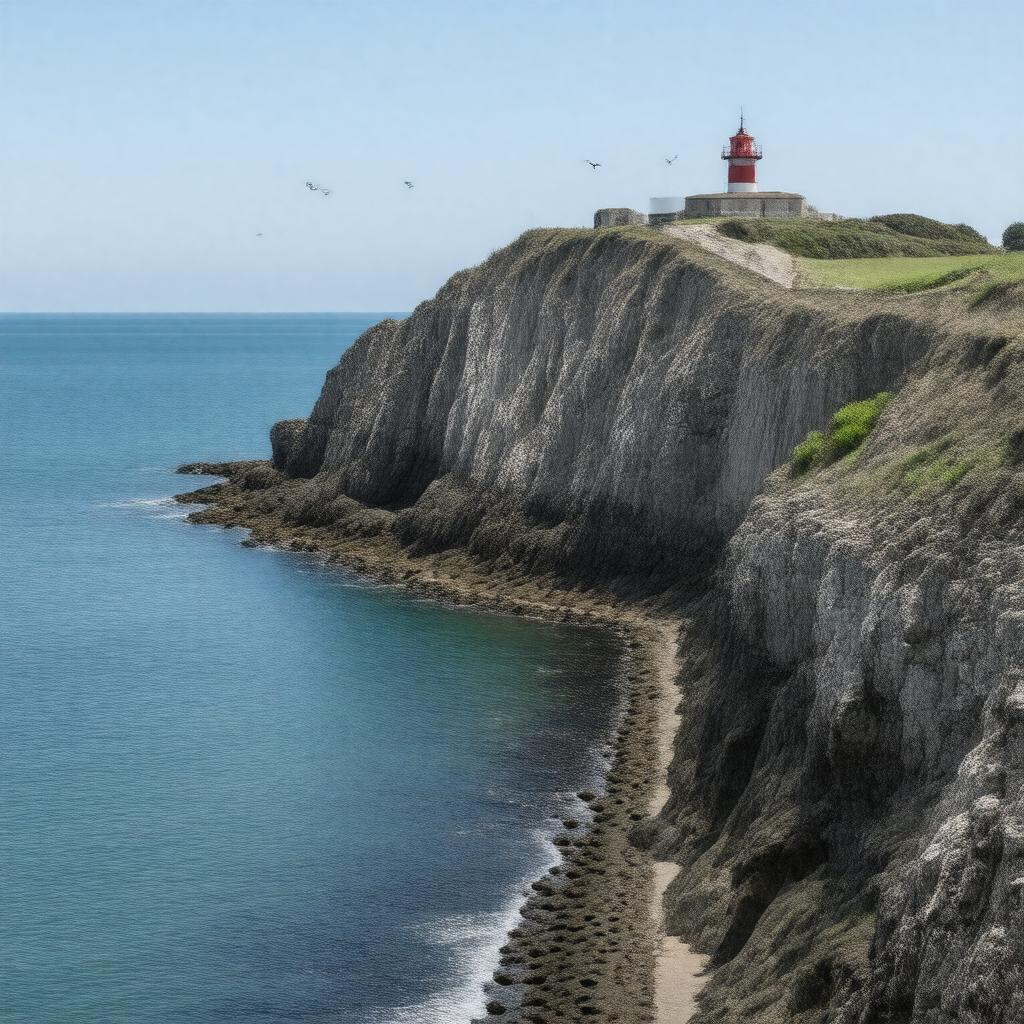 Click to view larger image AI-created image of Cap Gris-Nez