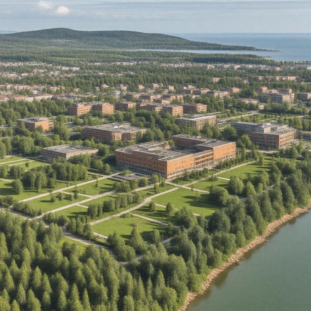 AI-created image of Cape Breton University