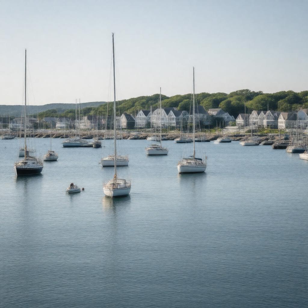 AI-created image of Cape Cod Harbor