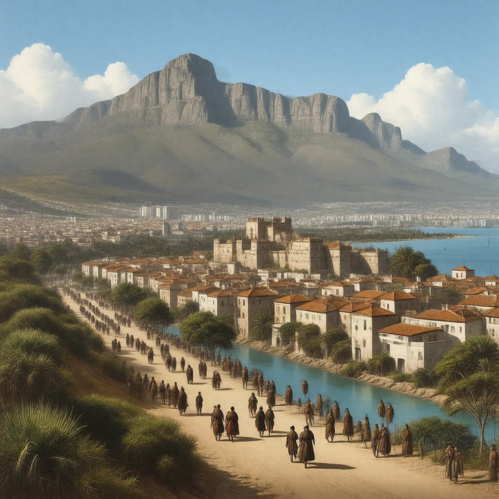 AI-created image of Cape Town, Cape Colony