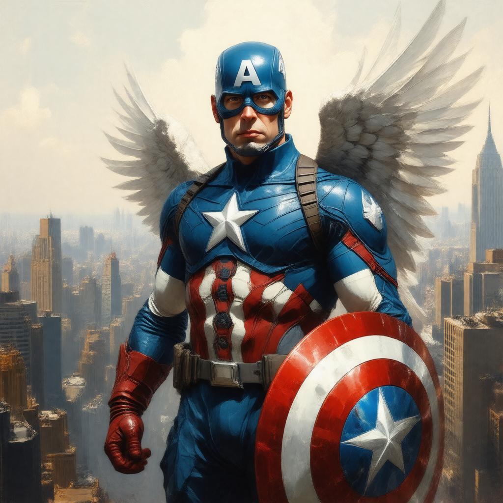 AI-created image of Captain America