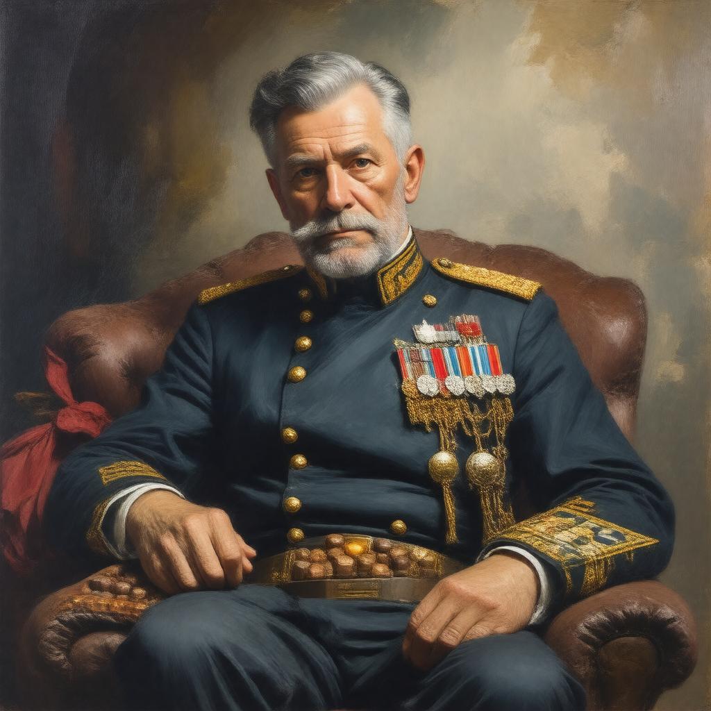 Click to view larger image AI-created image of Captain Bluntschli