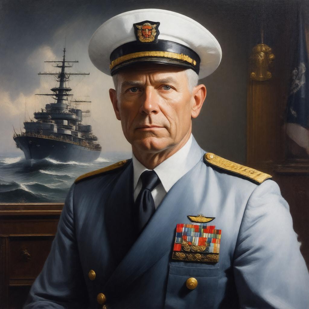 AI-created image of Captain Charles J. Johnston