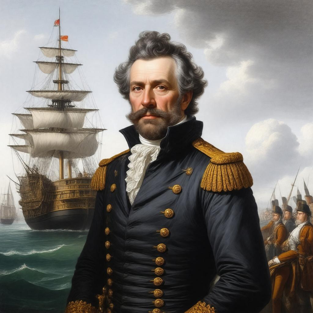 Click to view larger image AI-created image of Captain John Byron