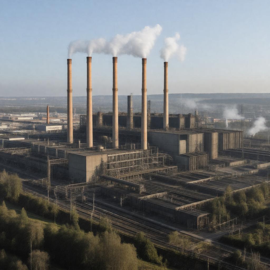 AI-created image of Cardiff Steelworks