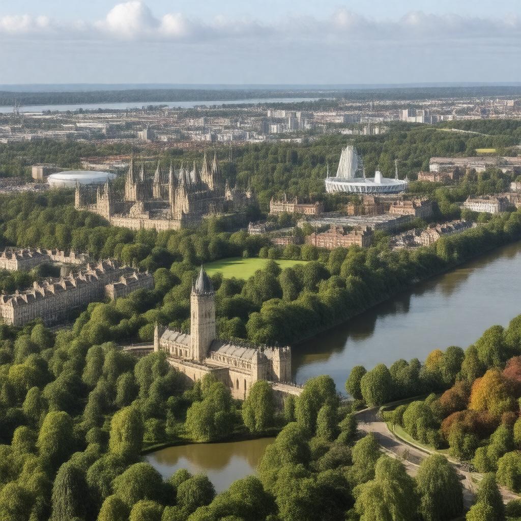 AI-created image of Cardiff, Wales, UK