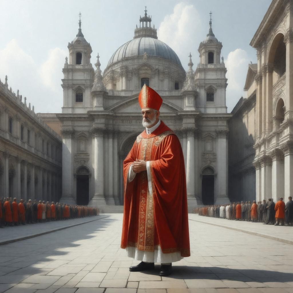 Click to view larger image AI-created image of Cardinal-Deacon of San Giorgio al Velabro