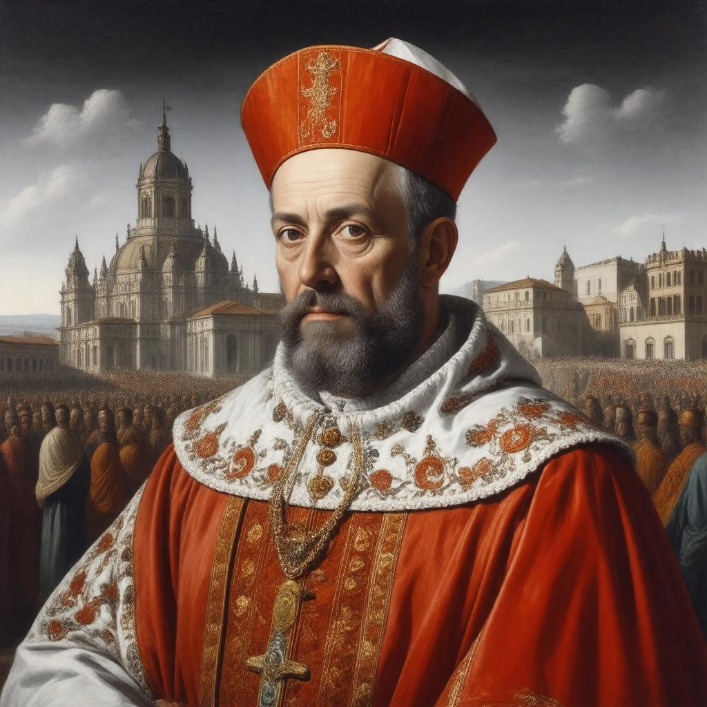 AI-created image of Cardinal Giovanni Morone
