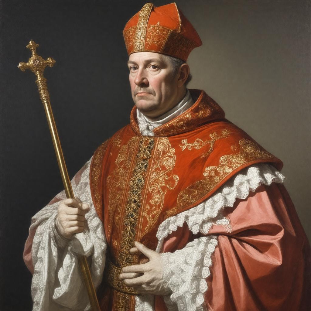 AI-created image of Cardinal Thomas Wolsey