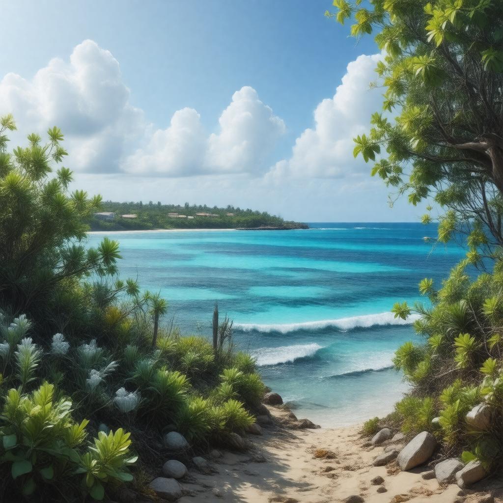 AI-created image of Caribbean Netherlands