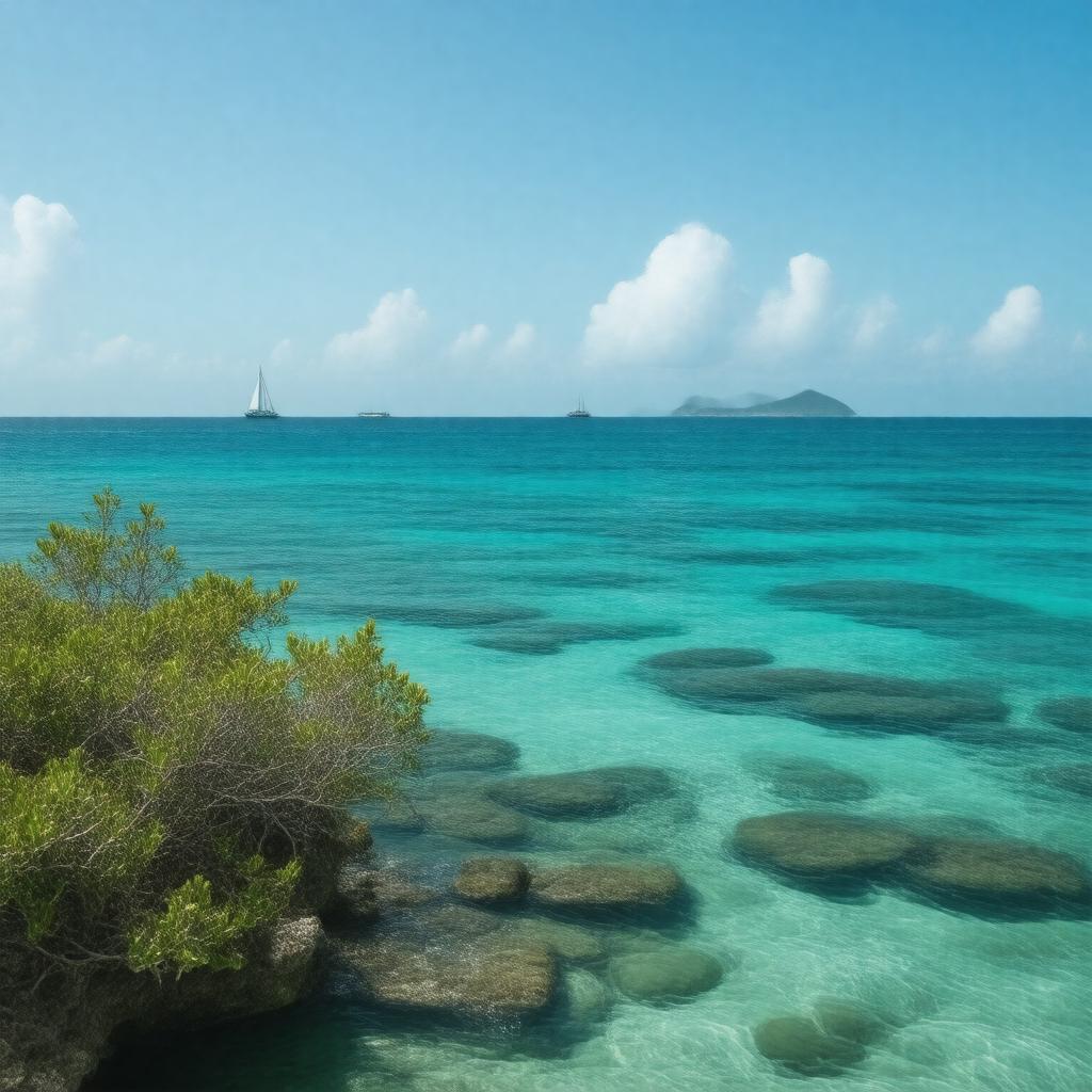 AI-created image of Caribbean Sea