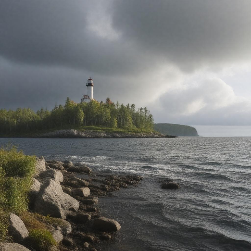 AI-created image of Caribou Island