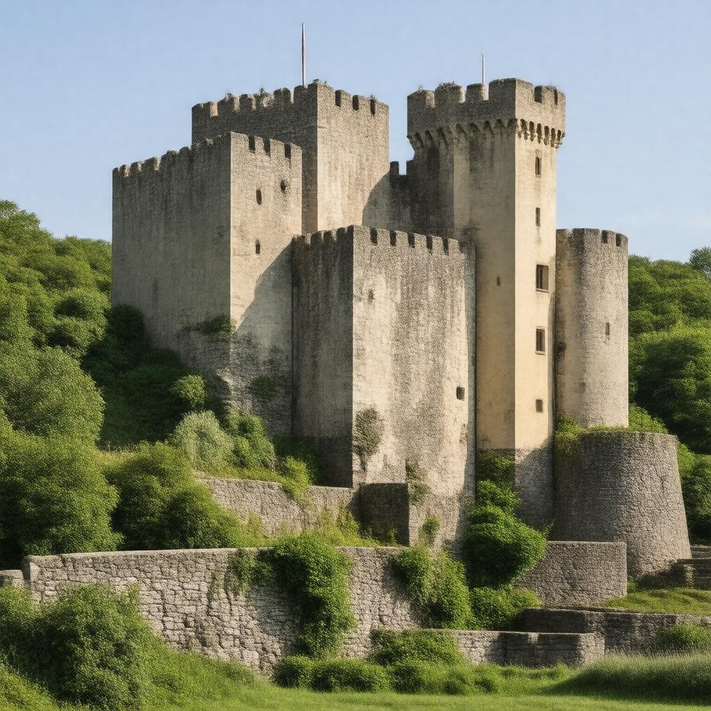 AI-created image of Carisbrooke Castle