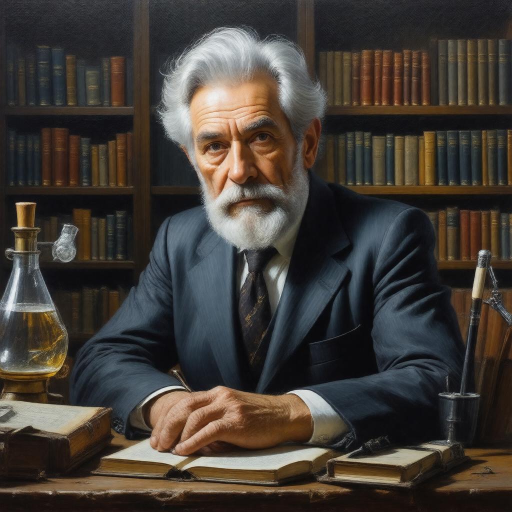 AI-created image of Carl Djerassi