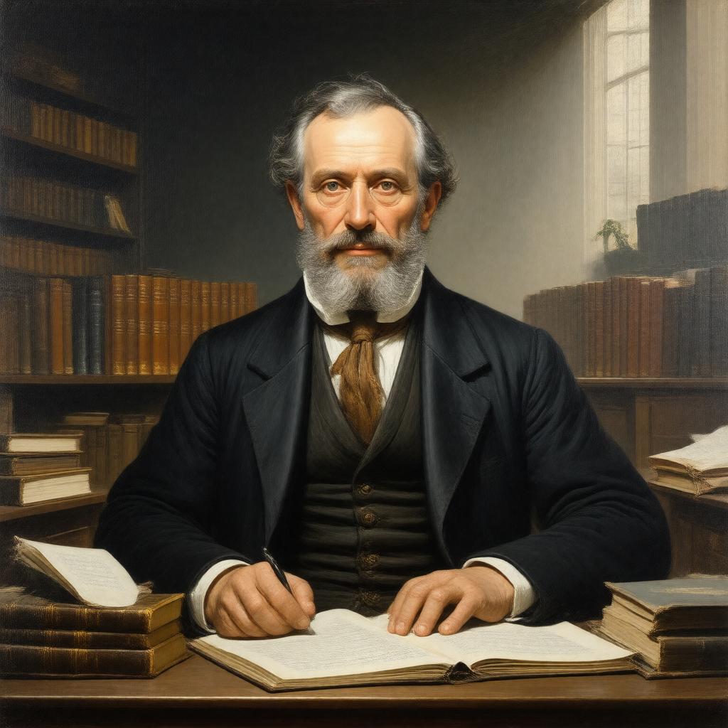 AI-created image of Carl Ferdinand Wilhelm Walther