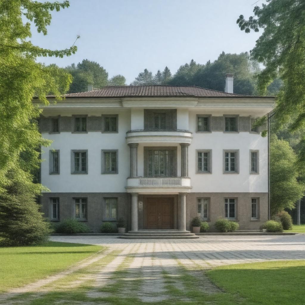 Click to view larger image AI-created image of Carl Jung Institute, Zurich