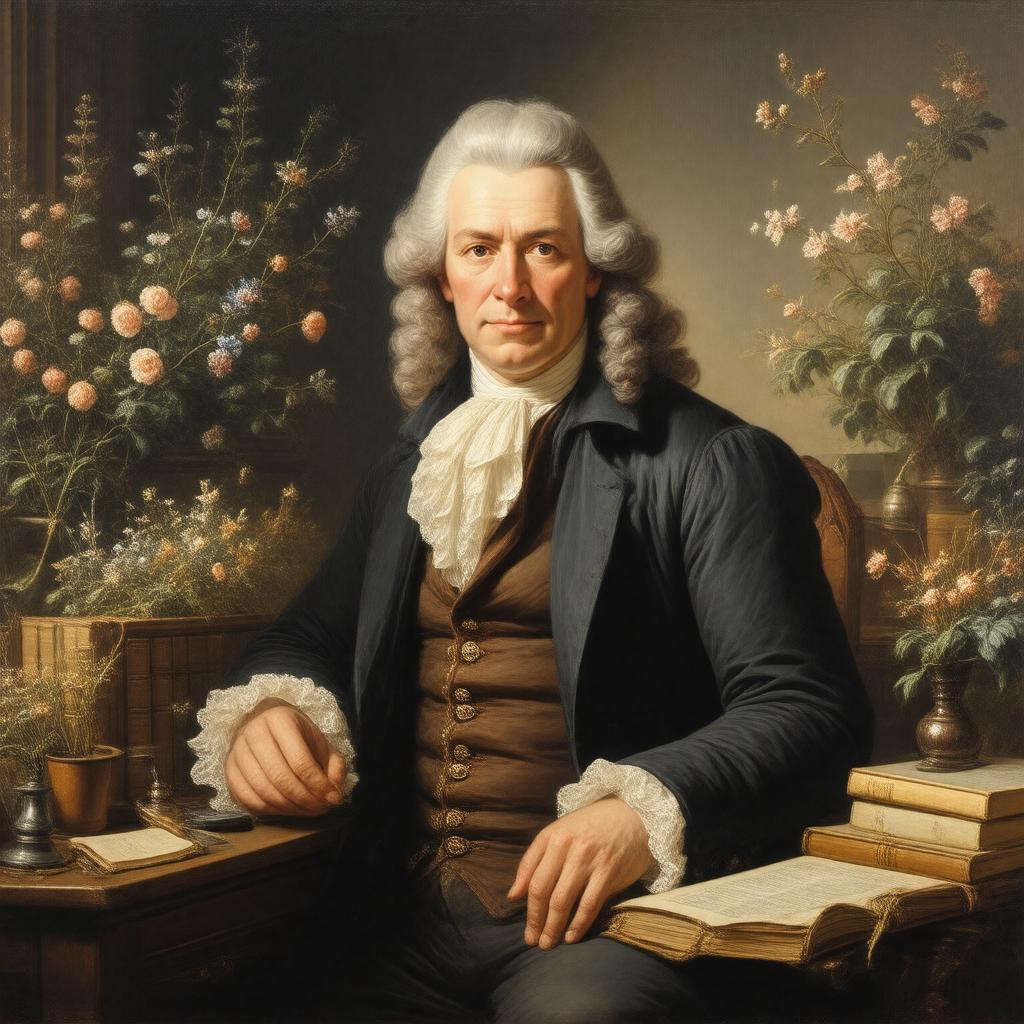 AI-created image of Carl Linnaeus the Younger