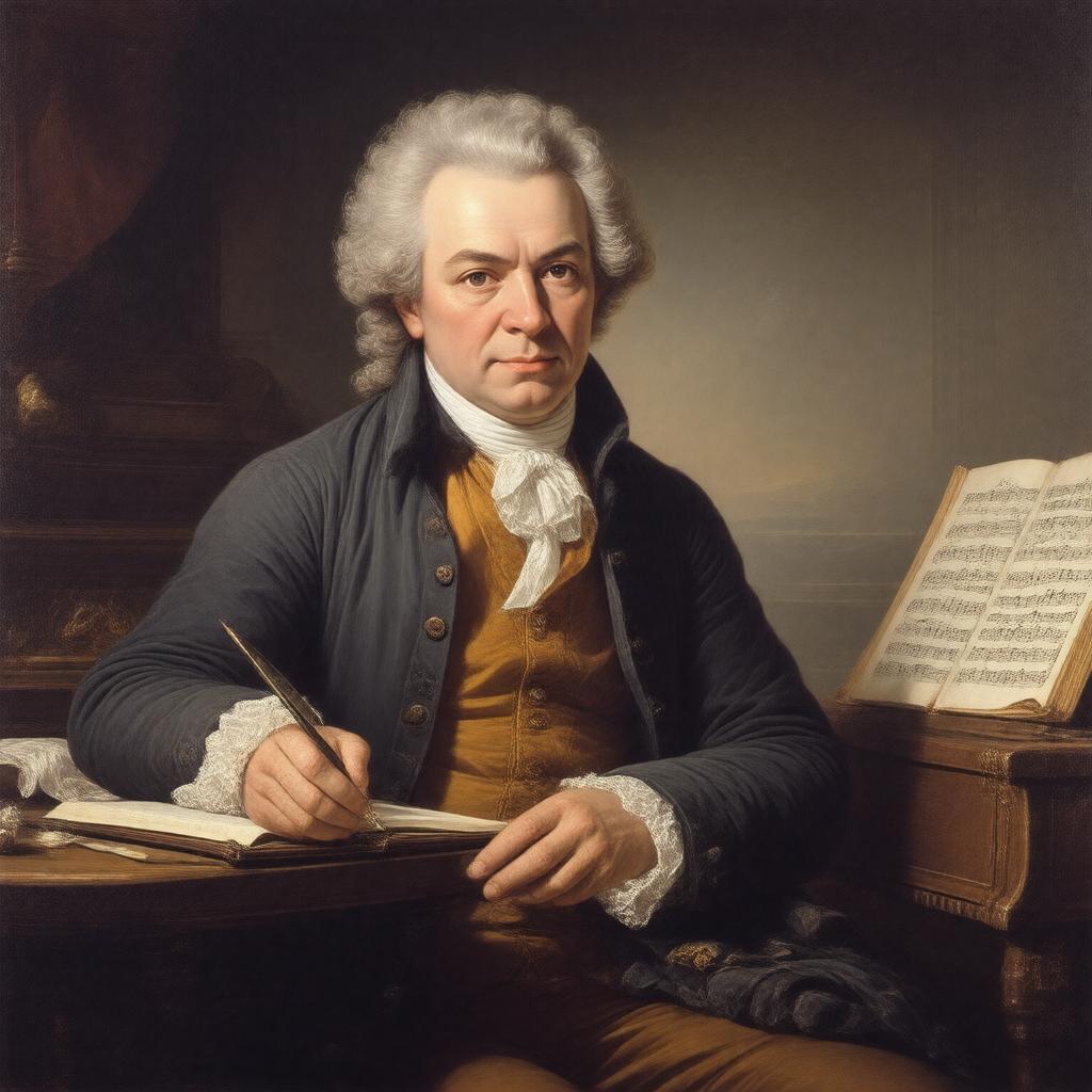 AI-created image of Carl Philipp Emanuel Bach