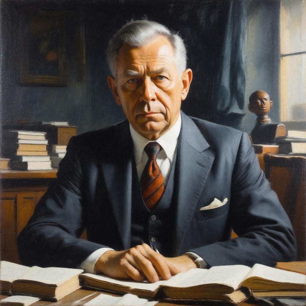AI-created image of Carl Schmitt