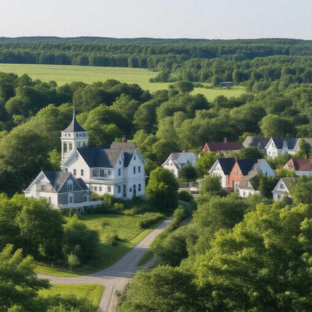 AI-created image of Carlisle, Massachusetts