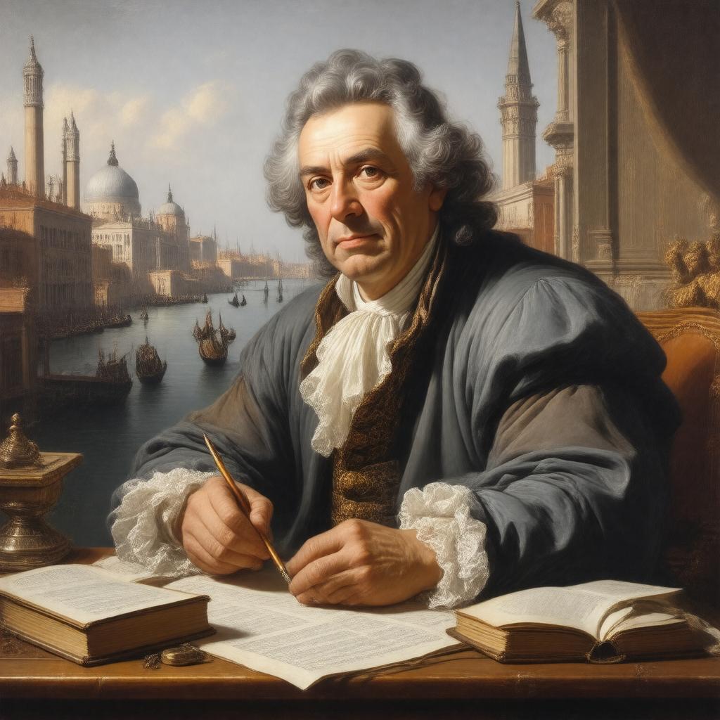 AI-created image of Carlo Goldoni