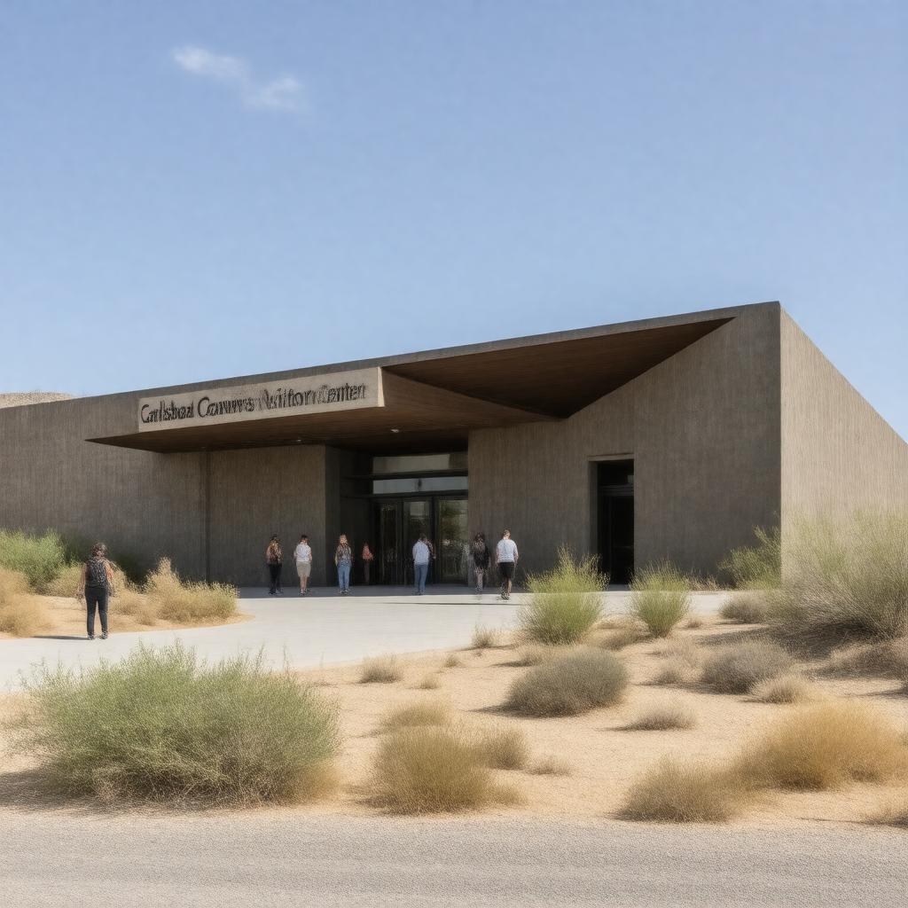 AI-created image of Carlsbad Caverns Visitor Center