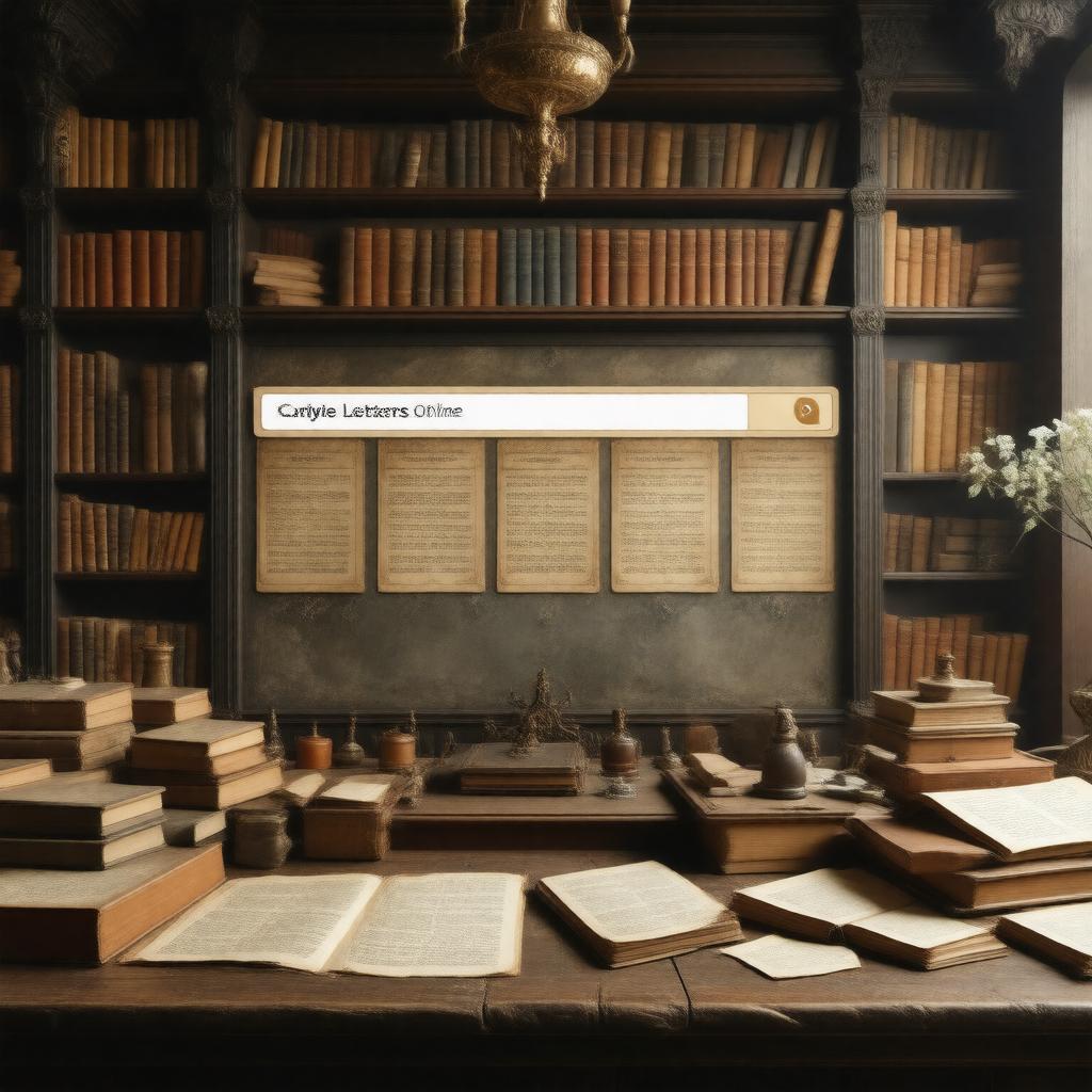 AI-created image of Carlyle Letters Online