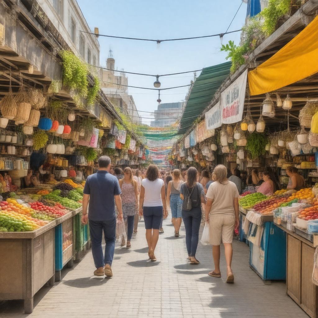 Click to view larger image AI-created image of Carmel Market