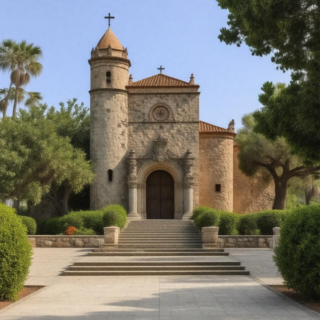 AI-created image of Carmel Mission