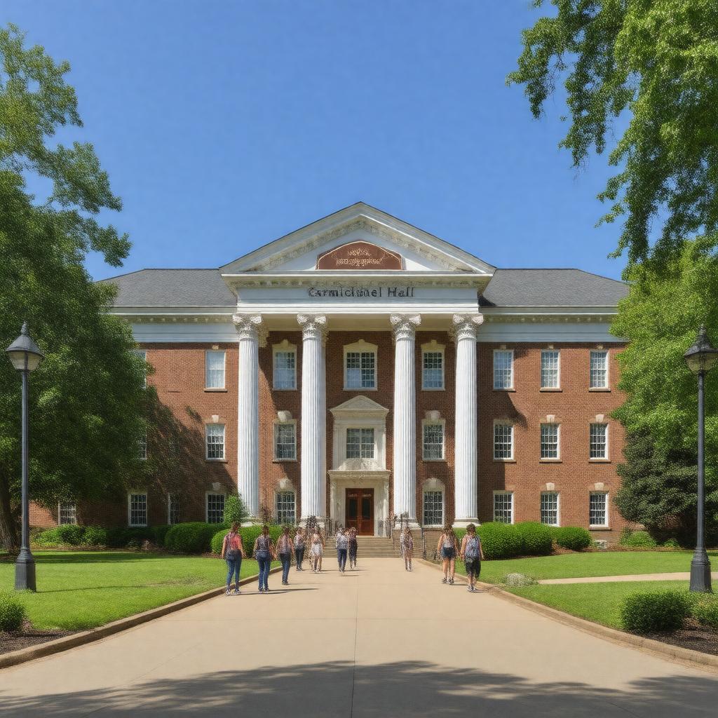 AI-created image of Carmichael Hall