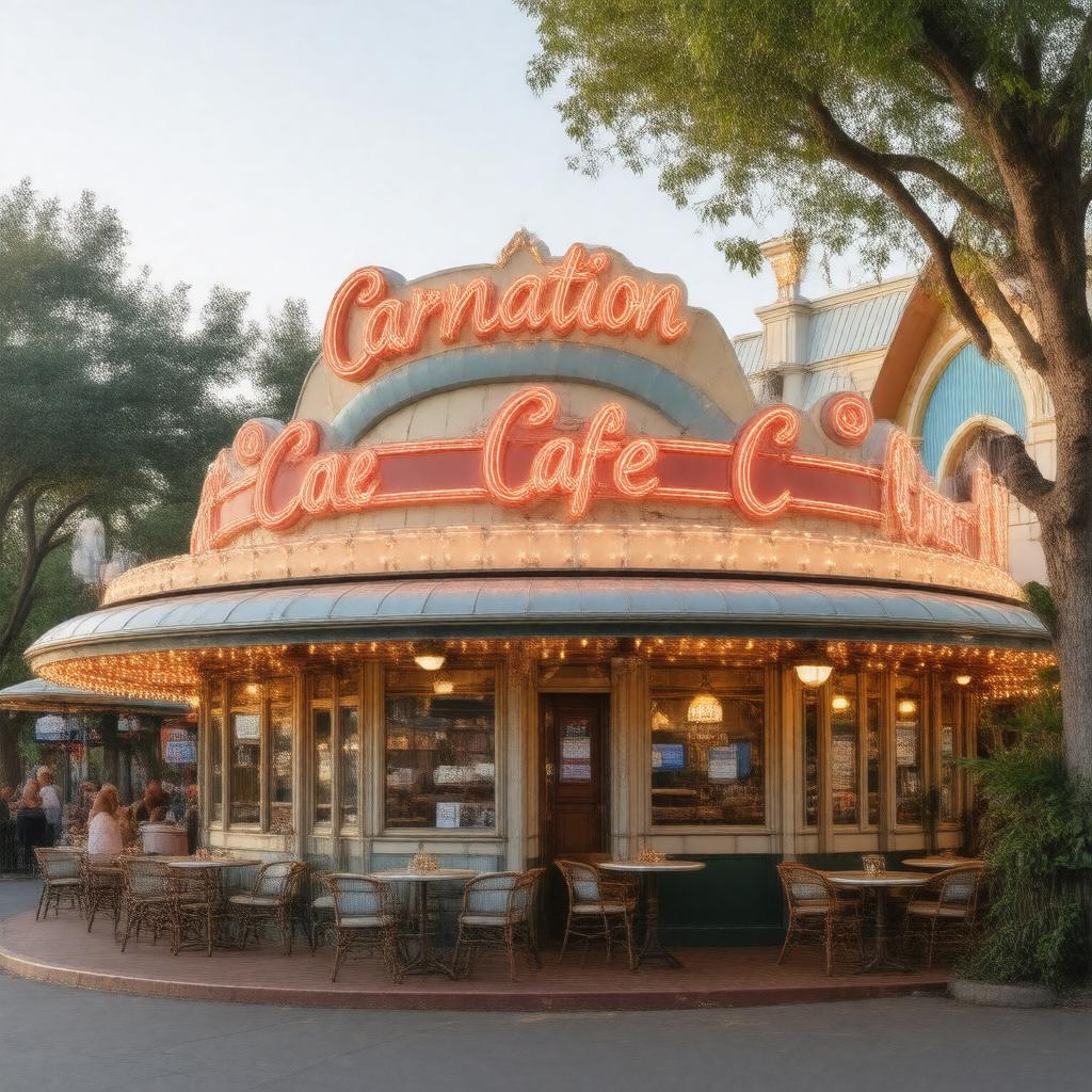 Click to view larger image AI-created image of Carnation Cafe