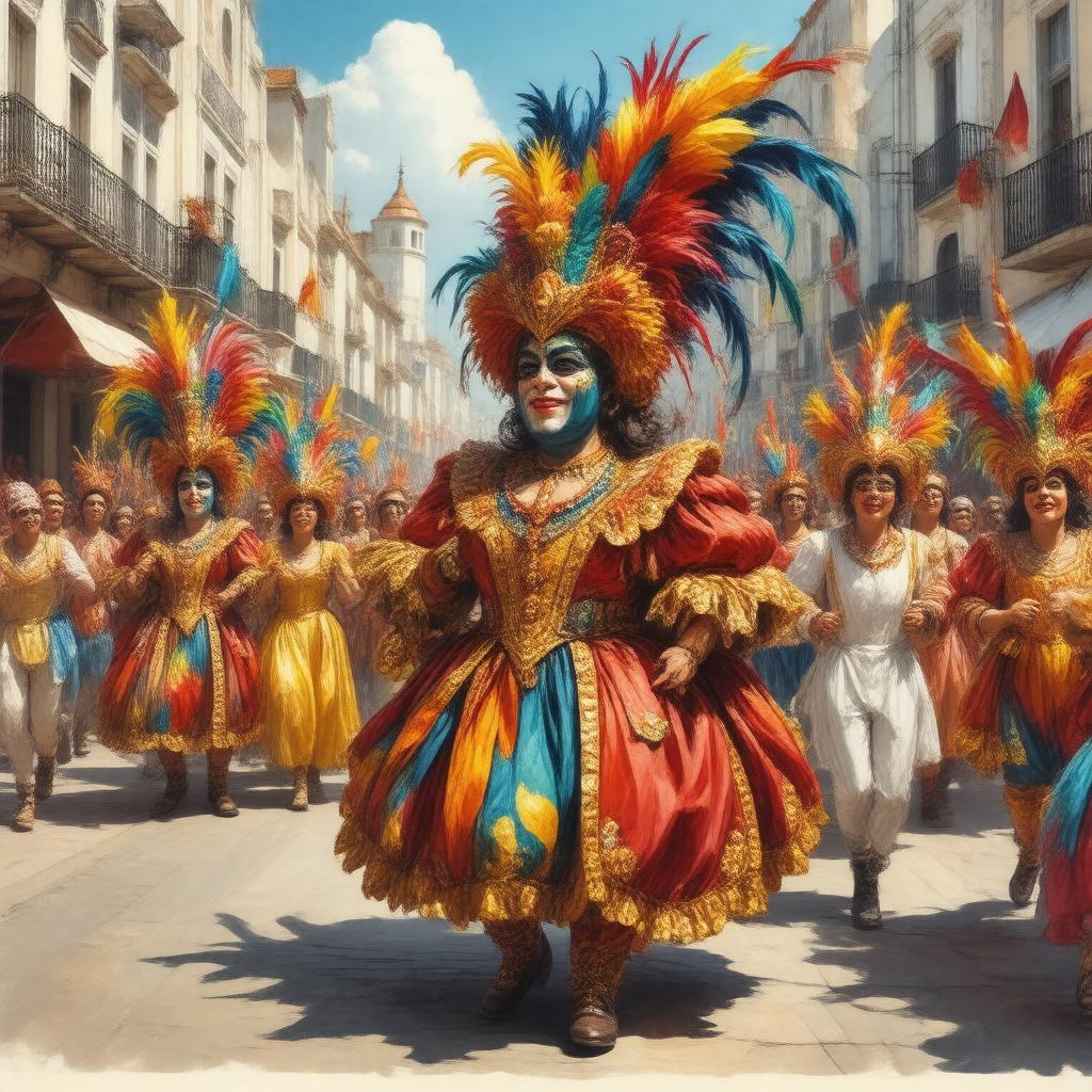 AI-created image of Carnaval da Figueira da Foz