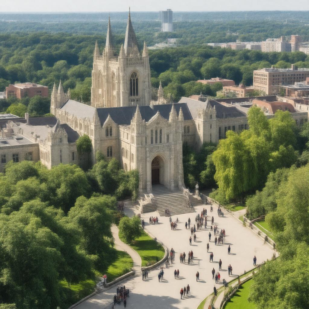 AI-created image of Carnegie Mellon University