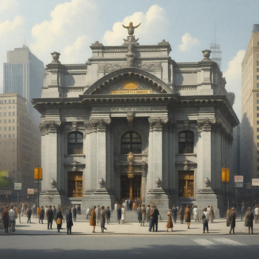 AI-created image of Carnegie libraries