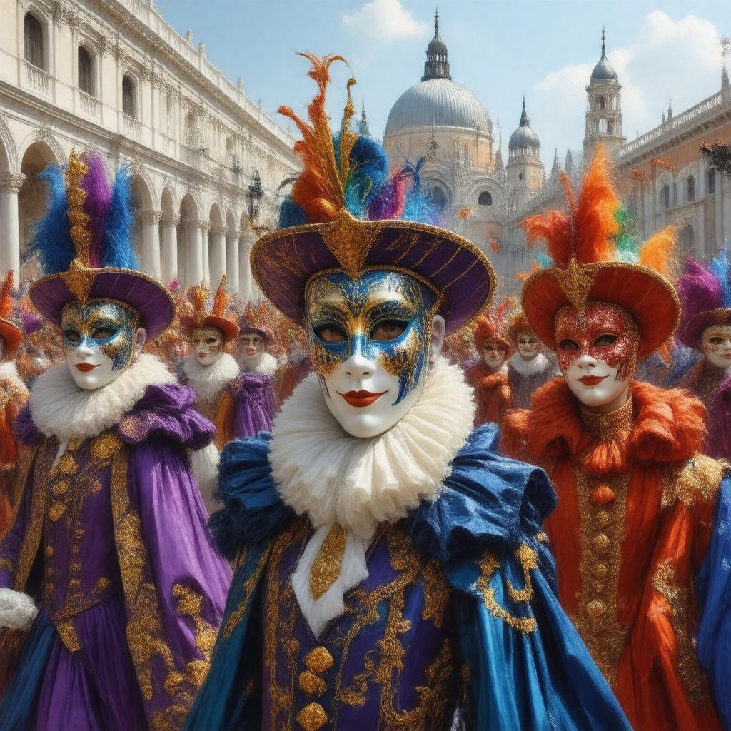Click to view larger image AI-created image of Carnival of Venice