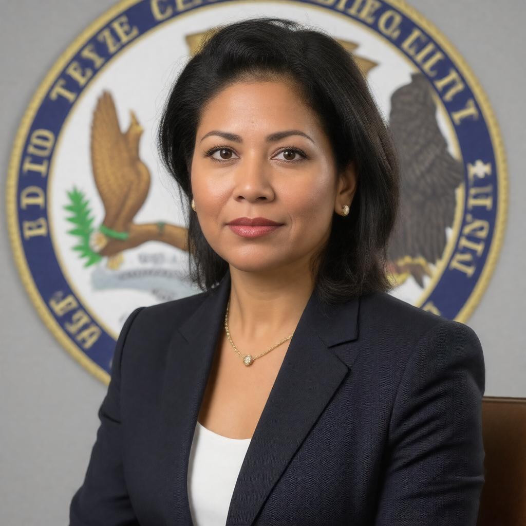 AI-created image of Carol Alvarado