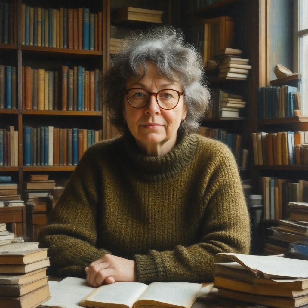 AI-created image of Carol Ann Duffy