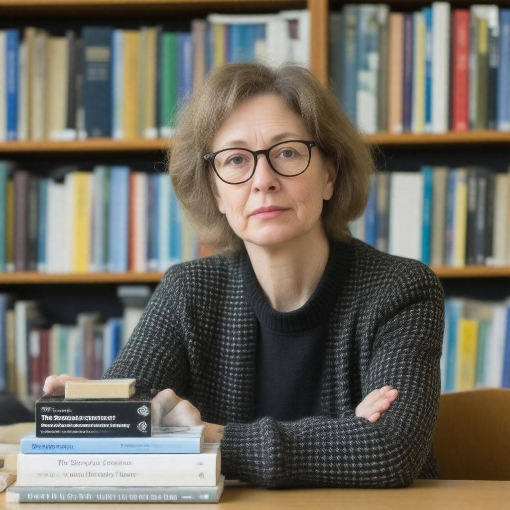 AI-created image of Carole Pateman