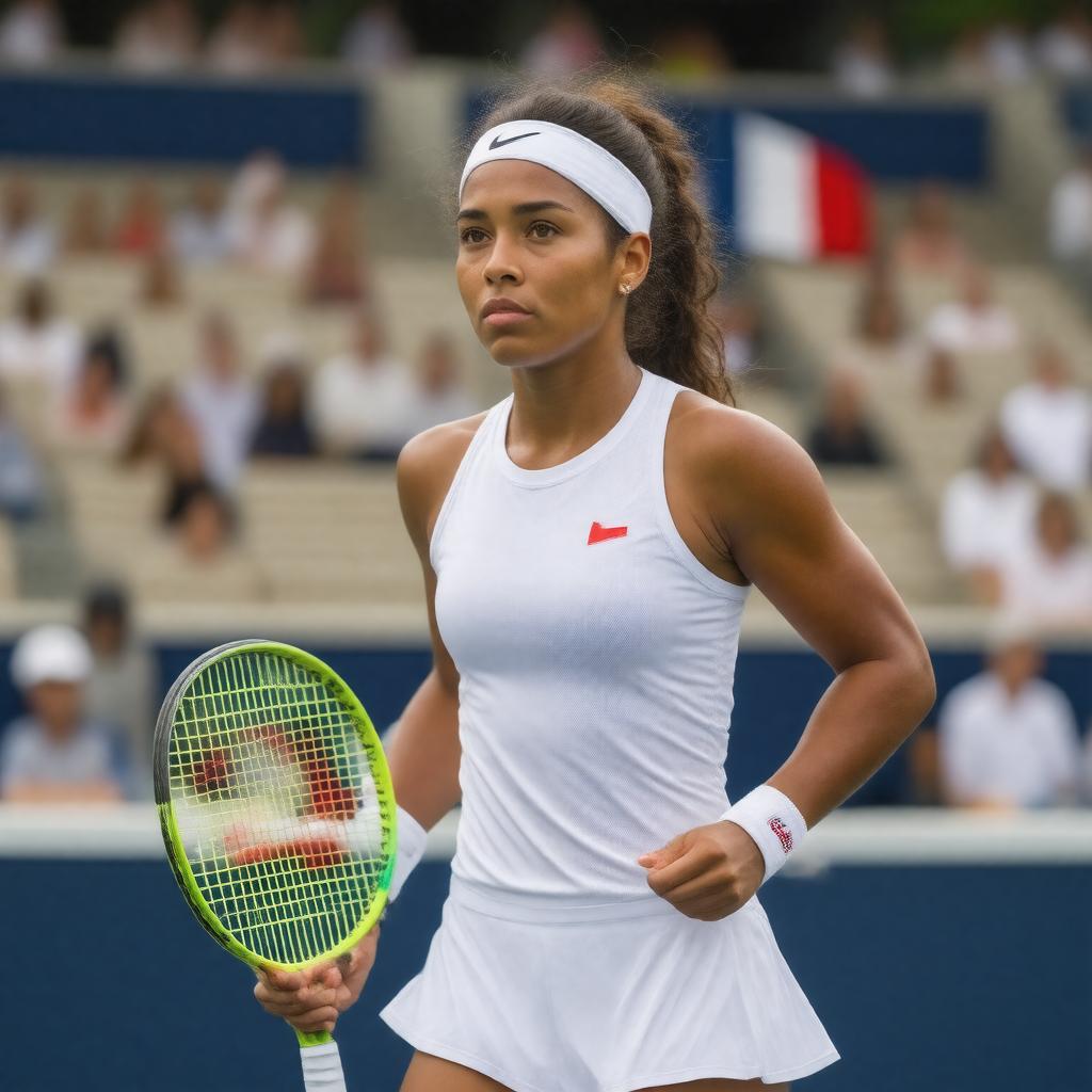 AI-created image of Caroline Garcia