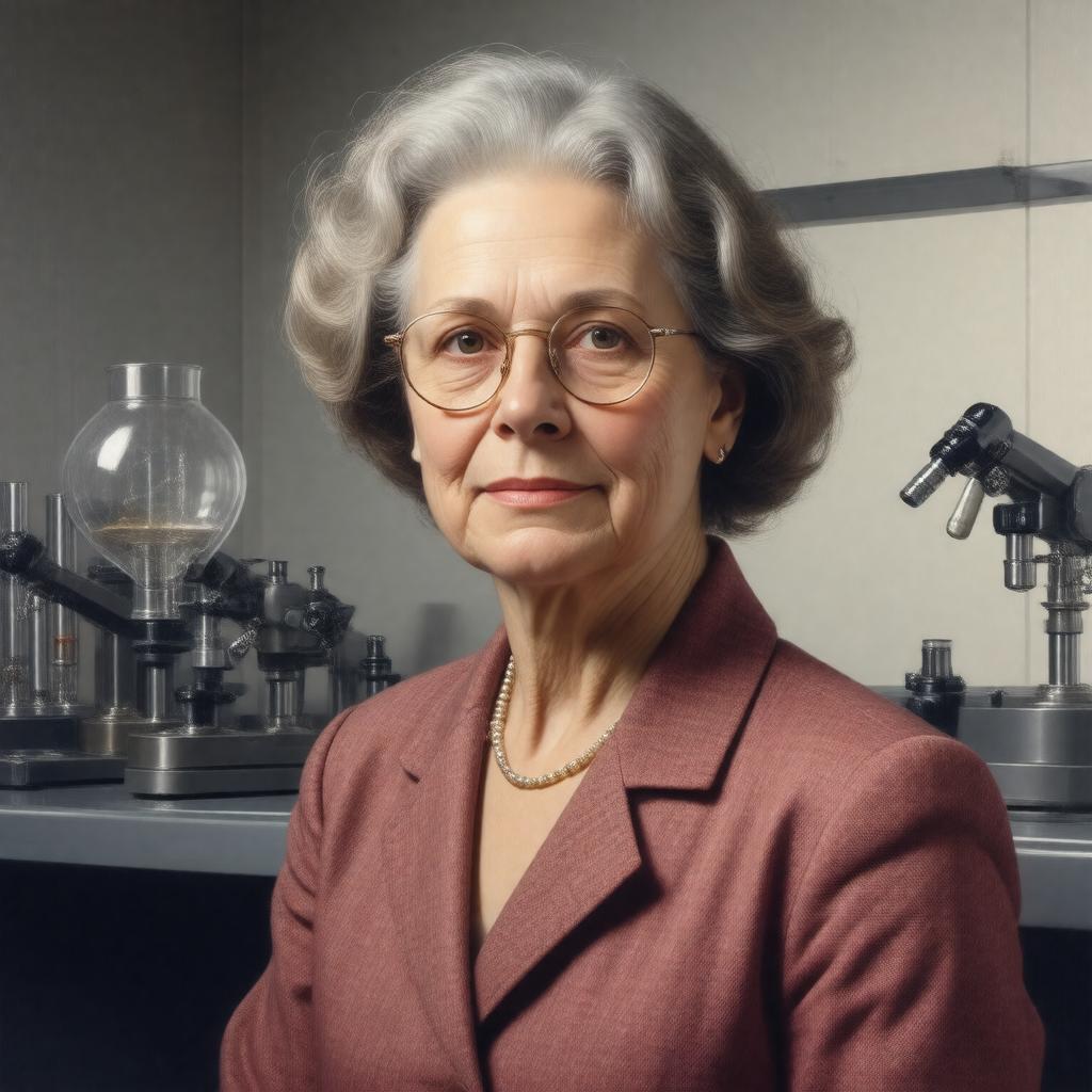 AI-created image of Caroline Herzenberg