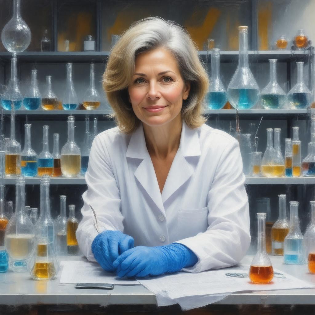 AI-created image of Carolyn R. Bertozzi