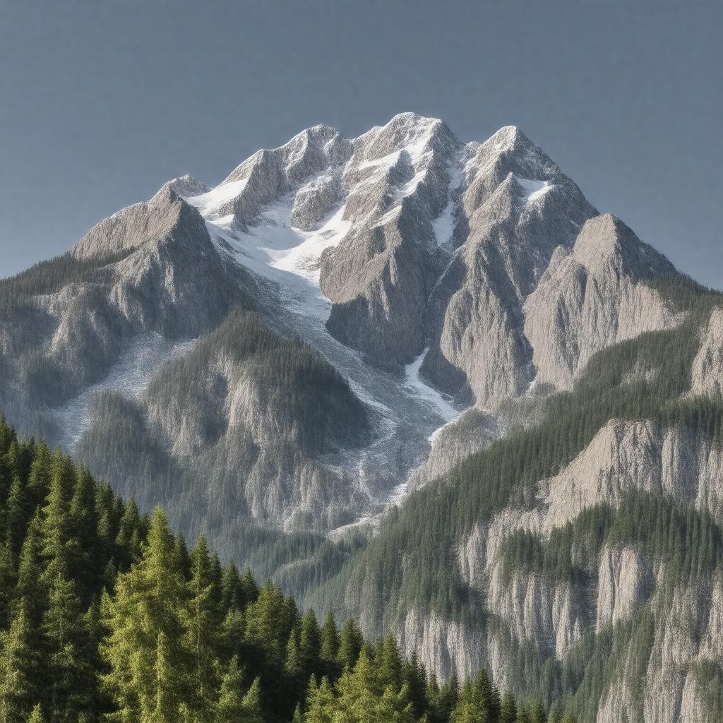 AI-created image of Carpathian Mountains