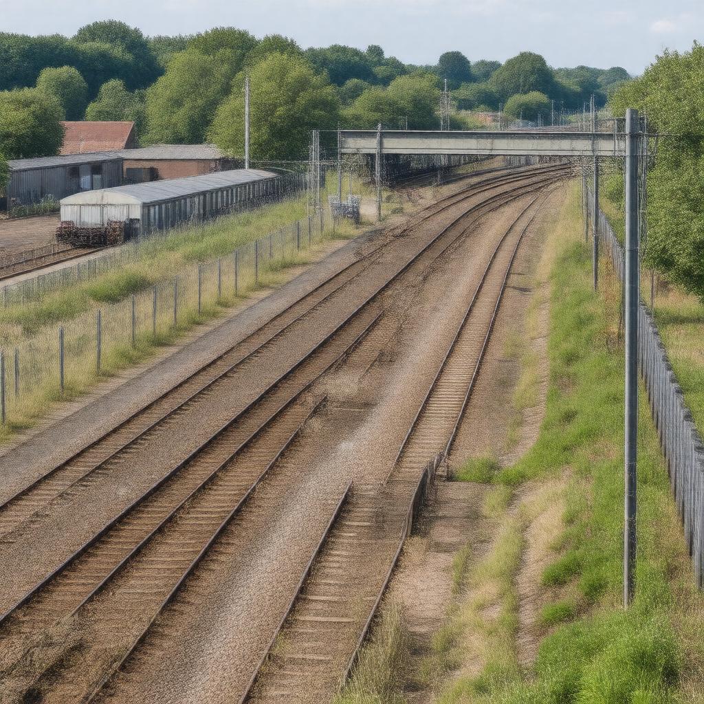 AI-created image of Carpenders Park Sidings